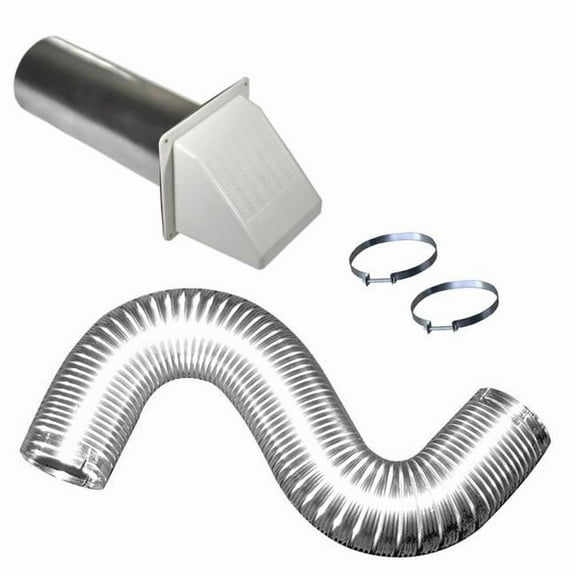 WHKV220 PML329 Louv Hd Dryer Vent Kit, White
