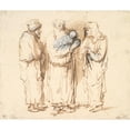 thumbnail image 2 of Philips Koninck 23x20 Gold Ornate Framed and Double Matted Museum Art Print Titled - Joakim with the Little Christ Child, Anna and a Third Figure (1671), 2 of 4