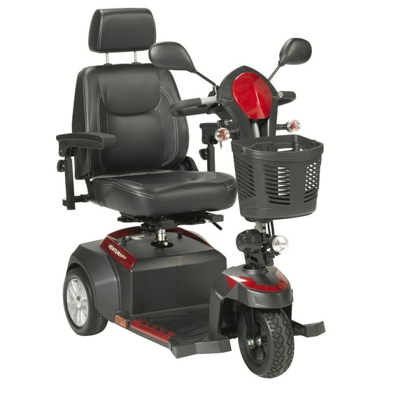 Drive Medical Ventura Power Mobility Scooter, 3 Wheel, 20" Captains Seat