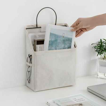 Worgeous Storage Bag Hanging White Cotton Cloth 2Pcs
