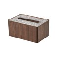 thumbnail image 1 of Funda para pañuelos, soporte para pañuelos, textura metálica, grano de madera, 1 of 1