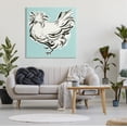thumbnail image 4 of Stupell Industries Contemporary Modern Chicken on Blue Canvas Art, 36 x 36, by Laura Marr, 4 of 8