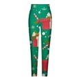 thumbnail image 4 of AOOCHASLIY Womens Christmas Pants Womens Fashion Casual Printed Tight Leggings High Waist Long Pants, 4 of 4