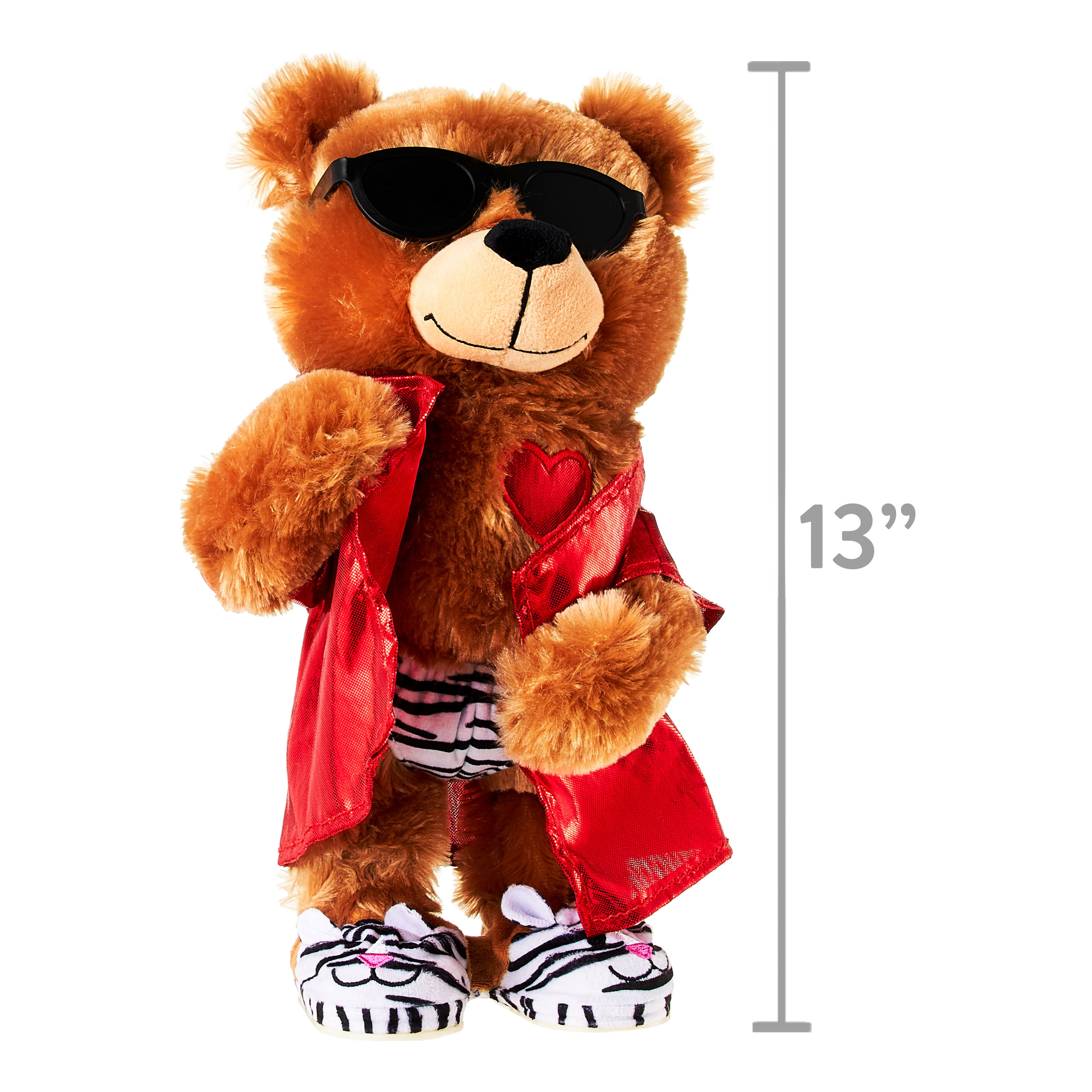 Way To Celebrate Valentine's Day Animated Plush, Bear Flasher 
