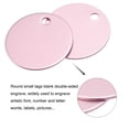 thumbnail image 3 of Uxcell Metal Round Stamping Blank DIY Label Aluminum Tags for Craft, Pendant Decoration Pink, 3 of 6