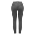thumbnail image 6 of FAHXNVB Women's High Waist Velvet Skinny Pants Soft Elastic Waist Stretch Yoga Pants Solid Color Buttery Soft Velour Leggings,M,Gray, 6 of 7