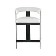 thumbnail image 6 of Meridian Furniture Romeo Cream Boucle Fabric Counter Stool (Set of 2), 6 of 7