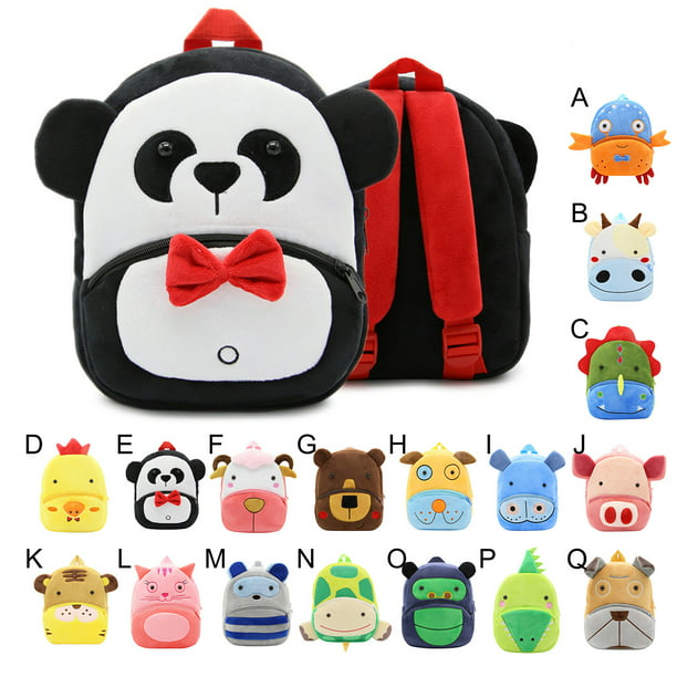 FZM) ZOO children's fluffy cute cartoon animal school bag backpack backpack  panda 
