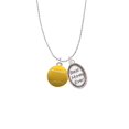 thumbnail image 2 of Delight Jewelry Silvertone Large Tennis Ball Best Mom Ever Charm Necklace, 2 of 4