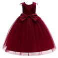 thumbnail image 4 of EnJoCho Children's Formal Dress Flower Girl Dress Applique Tulle Dresses Wedding Guest Communio𝗇 Birthday Par𝗍y Pageant Baptism Princess Gown, 4 of 8
