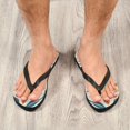 thumbnail image 6 of Unisex Comfort Flip Flops Summer Thong Sandals Non Slip Soles Flip Flop for Beach, Pool, and Daily Wear Yellow and Black Pattern XXL, 6 of 8