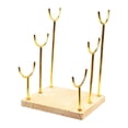 thumbnail image 1 of Exhibidor de pulseras con base de madera, elegante y estable, para guardar joyas. Tres capas, 1 of 9