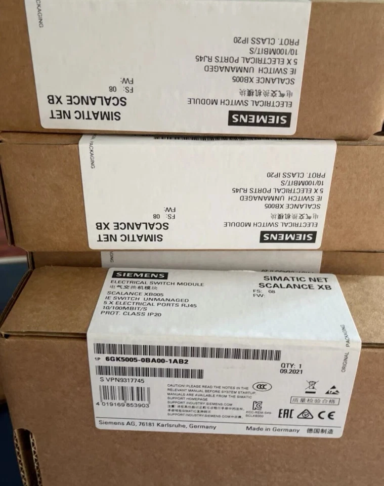 Siemens 6GK5005-0BA00-1AB2 Ethernet Switch, Original Brand New 2-4 Days Delivery