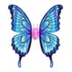 thumbnail image 1 of Alas de mariposa eléctricas de Pascua jinwen iluminadas azul, 1 of 8