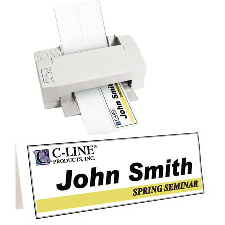 C-Line Printer-Ready Name Tent Cards, 4-1/4