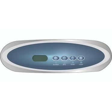 Balboa 34-53777-K 80-11521 7 x 2.1 in. Spaside VL260 LCD Duplex Control Panel with Label - Gray Trim