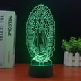 thumbnail image 2 of Luz nocturna LED 3D que cambia de color a la Santísima Virgen María, 2 of 3