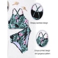 thumbnail image 7 of YONGHS Kid Girls Bikini Set Horse Pattern Swimsuit Criss Cross Back Swimwear Top+Briefs 2-10, 7 of 7