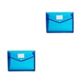 thumbnail image 1 of Monstrate Sobres de plástico grueso B5, carpetas de archivos de documentos con bolsillo para etiquetas, bolsa Tutorial con cierre a presión Azul 2piezas, 1 of 6
