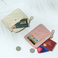 thumbnail image 3 of Monedero con tarjetero y cremallera para mujer, color caramelo, estampado de cocodrilo, pequeño y fresco, 3 of 6