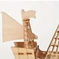 thumbnail image 4 of 3D Wooden Ocean Sailboat Model Kits - Handcrafted, Challenging Brainteaser, Educational, and Fun DIY Project - Perfect Christmas and Birthday Gift for Adults and Teens, 4 of 5