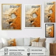 thumbnail image 4 of Designart "Desert Mirage Spiral In Gold And Orange III" Abstract Spirals Canvas Prints, 4 of 7