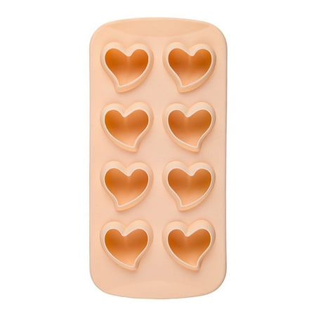 

8 Grids Chocolate Mold Love Heart Shape Reusable Food Grade Material DIY Making Ice Mold for Baking