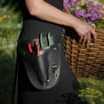 thumbnail image 2 of Heavy Duty PU Leather Garden Tool Belt Portable Gardening Pouch Functional Organizer For Pruning Weeding Landscaping Accessory, 2 of 4