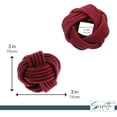 thumbnail image 5 of Servette Home Burgundy Synthetic Braided Rope Napkin Rings - Set of 4, for Girls, 5 of 5