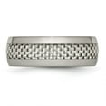 thumbnail image 3 of Chisel Titanium Polished with Grey Carbon Fiber Inlay 8mm Band, 3 of 7