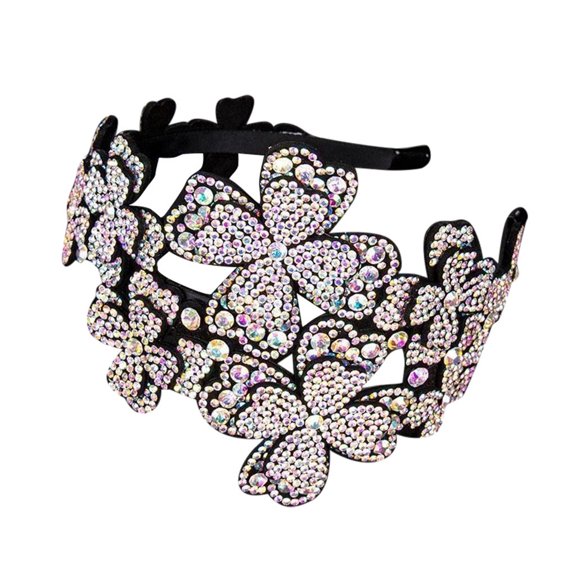 Jewelry On Clearance Crystal Flower Headband Women Fashion Sparkling Hair Band Crystal Accessory 3Ml Multicolor