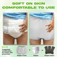 thumbnail image 5 of Cubrepañales para adultos Menpol, impermeables, pantalones de goma a prueba de fugas, 5 of 5