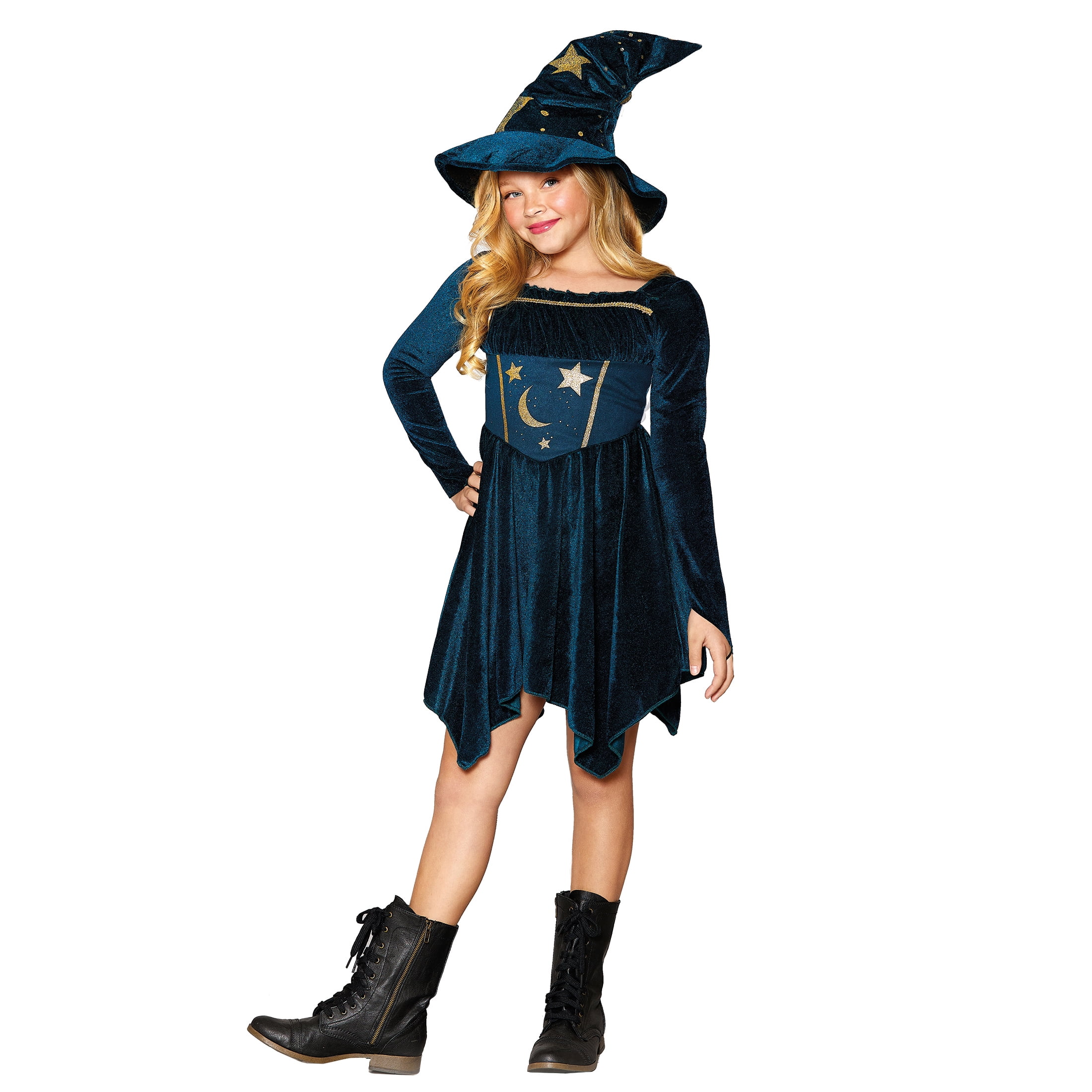 Spellbound Wizard Halloween Costume for Children, Girls' Size S (6), by Way to Celebrate