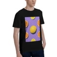 thumbnail image 2 of Bingfone Yellow Lemon And Orange Men'S Loose Fit Short-Sleeve Pocket T-Shirt, 2 of 7