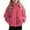 Hot Pink, variant on Maean Girls Fleece Sherpa Jackets Fuzzy Zipper Stand Collar Warm Fall Winter Coats with Pockets