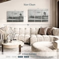 thumbnail image 4 of Elephant Stock Pier At Huntington Beach Wall Art - Horizontal Multi Panel Canvas - Living Room Wall Decor - Places Multi Panel - Gray And Black Decor - 38" x 24", 4 of 8