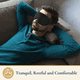 thumbnail image 2 of ComfiTime Máscara para Dormir 3D: 100 % Opaca, Antifaz para Hombres, Mujeres y Niños, con Deflector Nasal, Suave y Liviano, sin Látex, Color Negro, 2 of 13