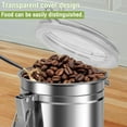 thumbnail image 2 of NUAHRHY 4 Pcs Stainless Steel Canister Practical Canister Set with Clear Lid and Locking Clamp Convenient Kitchen Canisters Versatile Food Storage Container for Coffee Tea Flour Sugar, 2 of 8