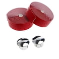 thumbnail image 5 of Cycling Bicycle Road Bike Handlebar Faux Leather Wrap Strip Tape, 2Pcs Bike Handlebar Tapes + 2 Plugs, 5 of 7
