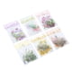 thumbnail image 2 of 6 Pack Floral Stickers Set DIY Hand Crafted PET Transparent Floral Leaves Stickers for Scrapbooking Photo Album, 2 of 5