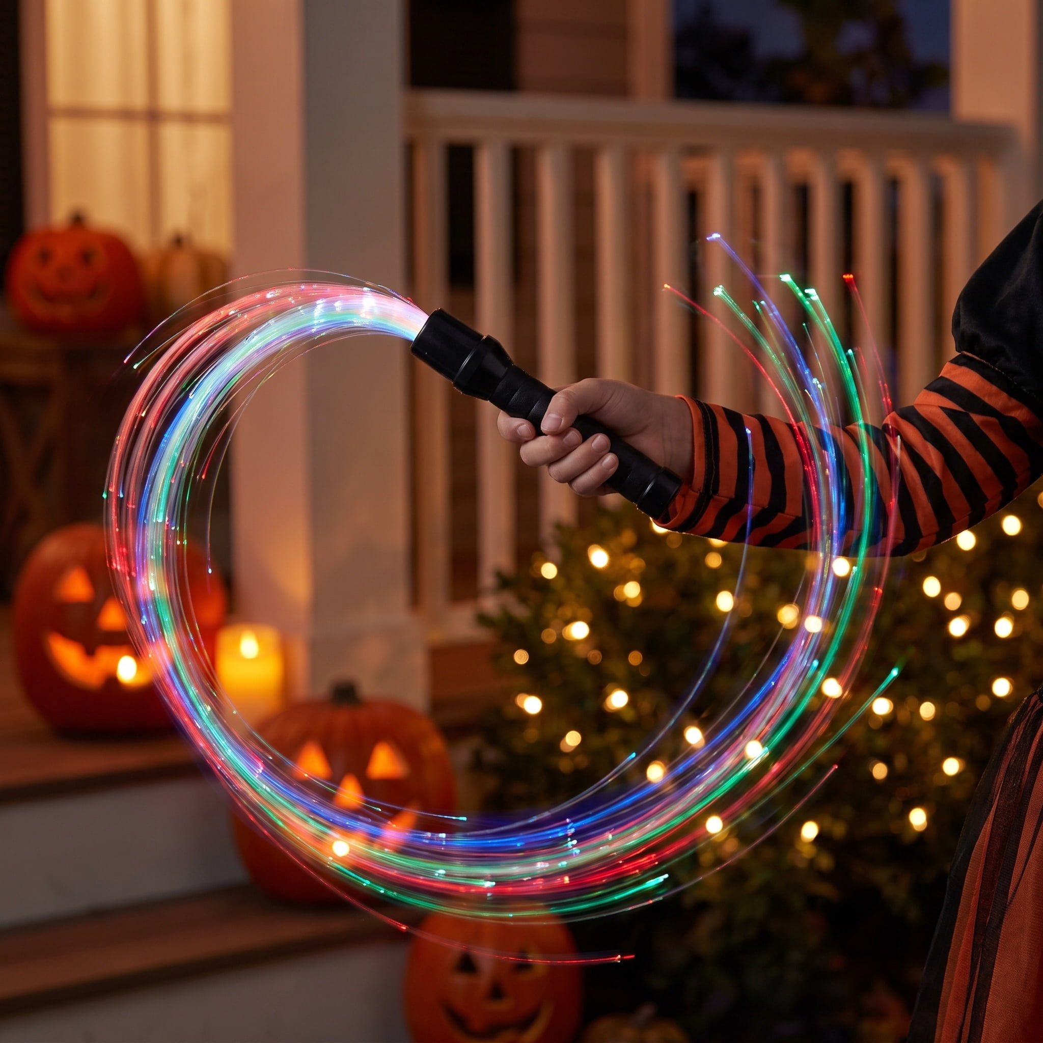 Light-Up LED Fiber Optic Prop Whip Party Favor, Multicolor, Halloween by Way To Celebrate
