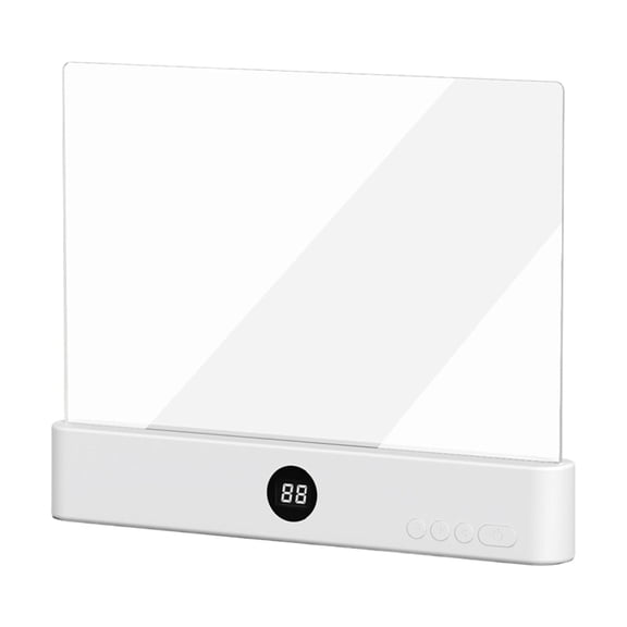 WMGHA Rechargeable Book Light with 3 Color Temperatures - LED Reading Flat Clip On Night Light with Timer, Dimmable Panel Plate Lamp for Books in Bed Perfect for Readers Book Lovers