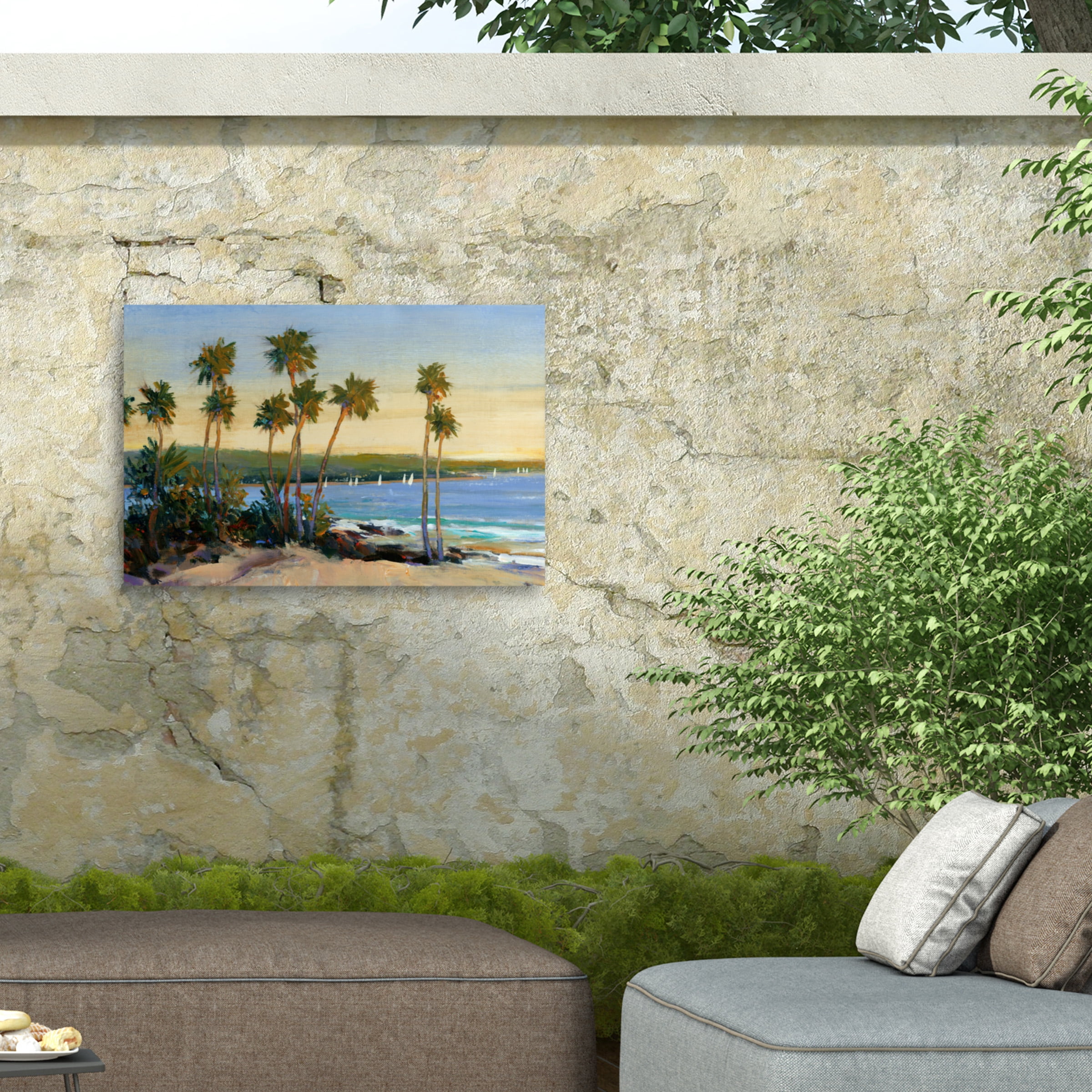 Tim O'Toole 'Distant Shore II' Outdoor Canvas 22x24