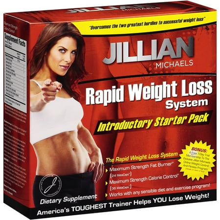 Jillian Michaels Maximum Strength Rapid Weight Loss System Dietary Supplement Starter Pack, 1kt
