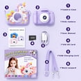 thumbnail image 4 of Bravokids Kids Camera, Unicorn Toddler 1080P Digital Camera with 32GB SD Card, Birthday Gift for Girls Age 3-9, 4 of 7