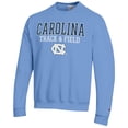 thumbnail image 2 of Men's Champion  Carolina Blue North Carolina Tar Heels Track & Field Stack Powerblend Pullover Sweatshirt, 2 of 3