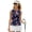 USA Flag, variant on Yuyamidu Tropical Leaves Womens Sleeveless Golf Tennis Shirt 3 Buttons Active Top Quick Dry Shirts for Women Summer Collared Shirts Size XS