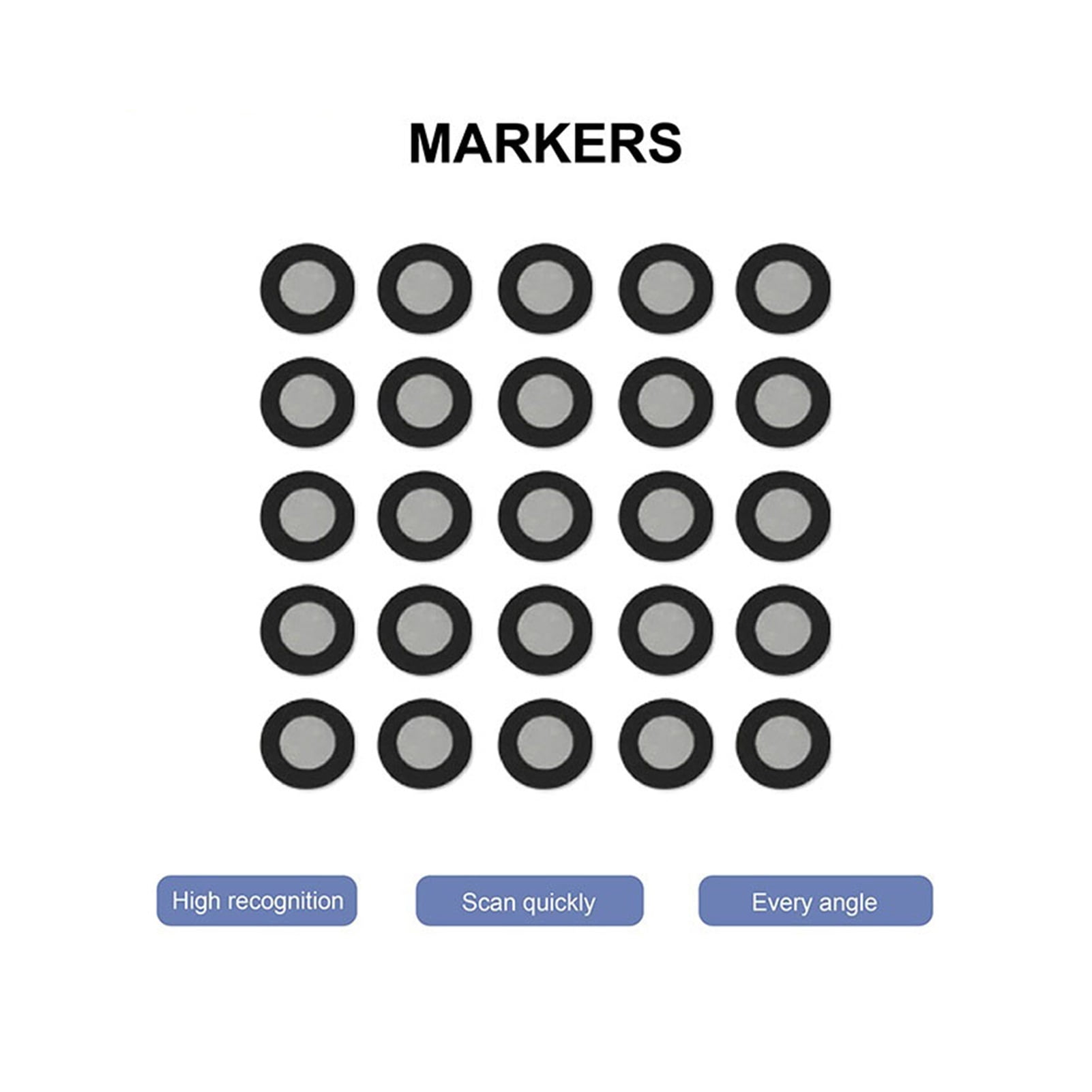 1000pcs Markers For 3D Scanning 6.0 Mm Reference Marking Point Diffuse Reflection Markers For 3D Scanner Positioning Targets