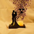 thumbnail image 4 of Bougeoir en fer pour couple romantique, cadeau idéal pour un anniversaire de mariage, 4 of 4