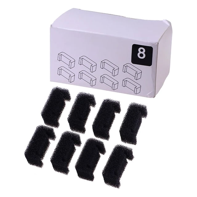8Pcs Black Sponge Filter for Cat Dog Water Dispenser Foam Filter Accessories 8 Pcs